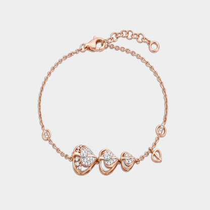 Layered Hearts Bracelet