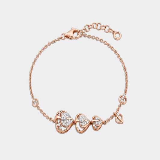 Layered Hearts Bracelet