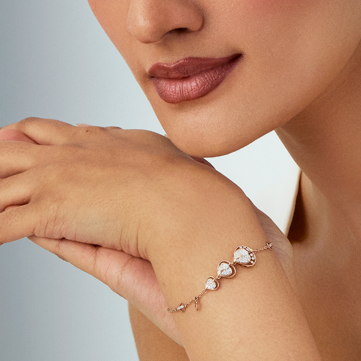 Layered Hearts Bracelet