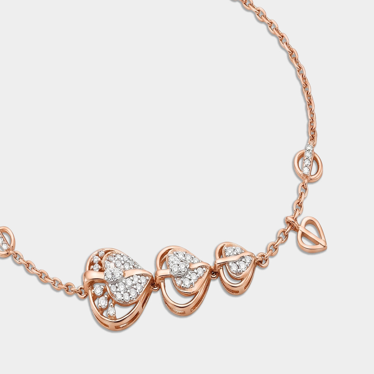 Layered Hearts Bracelet